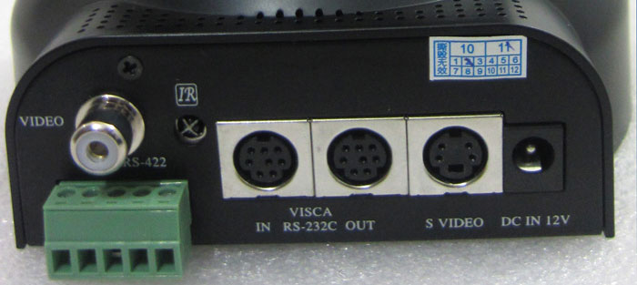 10倍650線標清視頻會議攝像機接口圖